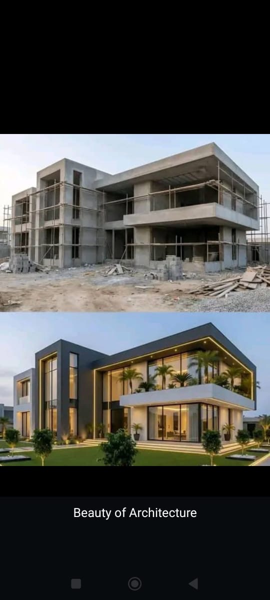 Structural Build to Finished Villa